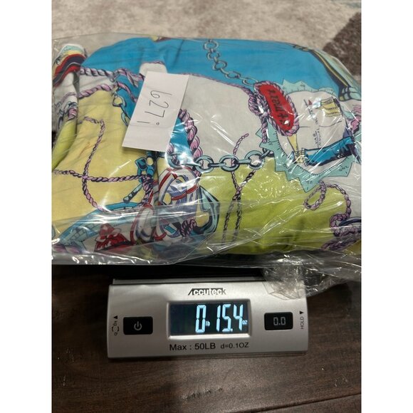 Simonton Says Multicolor Nautical Print Button Down Shirt Size L Stretchy - Picture 10 of 10